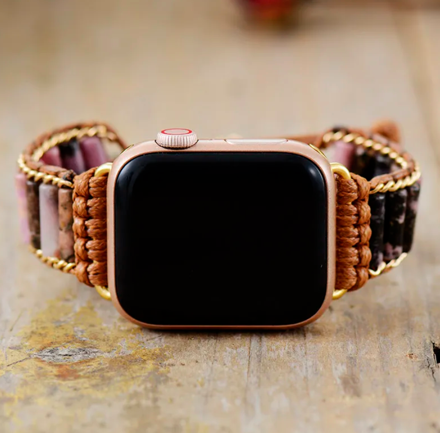 Rhodonit - Apple Watch Wickelarmband
