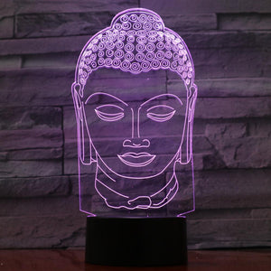 3D Lampe - Buddha Head - LAMIVA.de