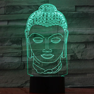 3D Lampe - Buddha Head - LAMIVA.de