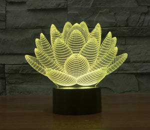 3D Lampe - Lotus Blume" - LAMIVA.de