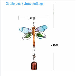 Kristall Vogel/Schmetterling Windspiel - Dekoration - LAMIVA.de
